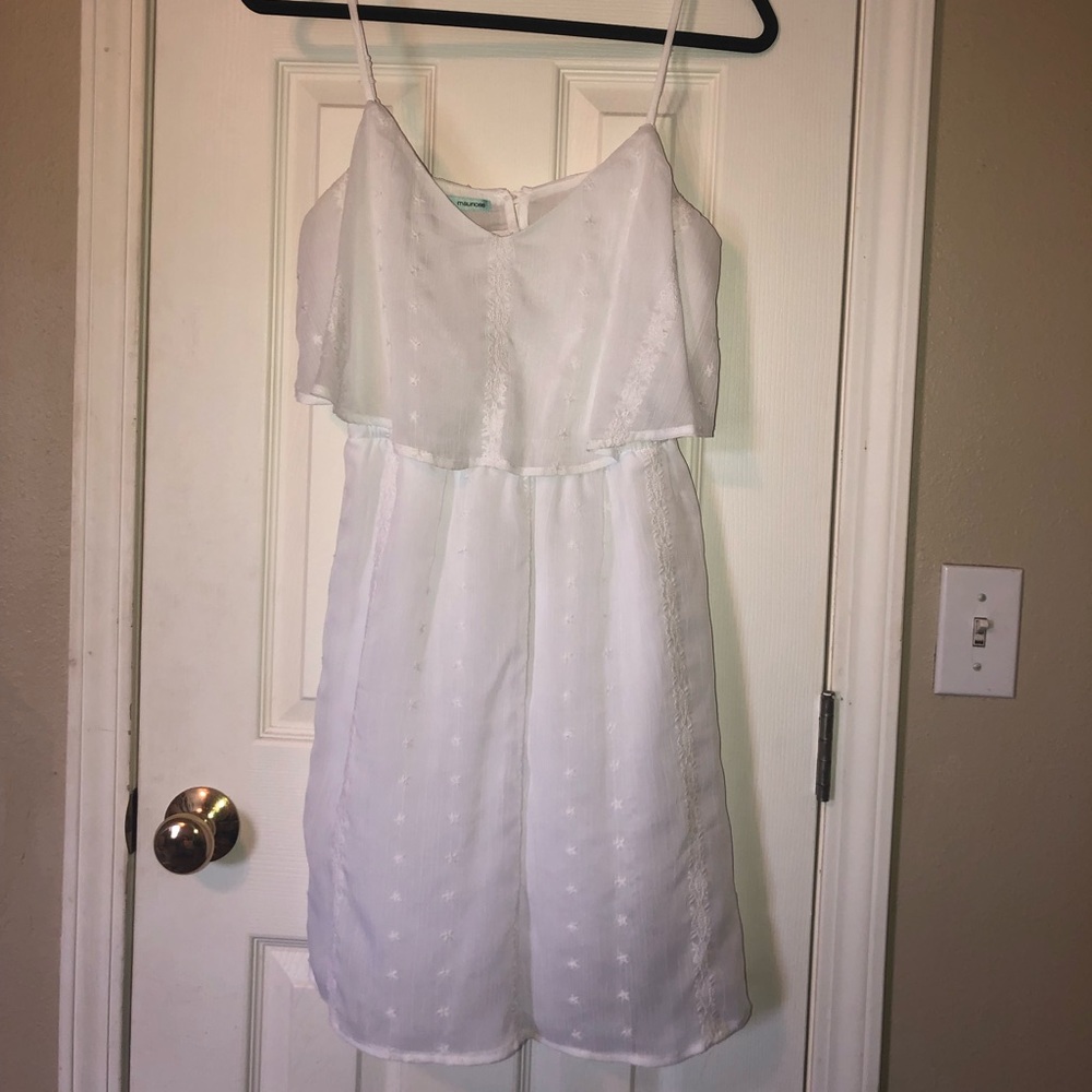 White, Medium, Summer Dress